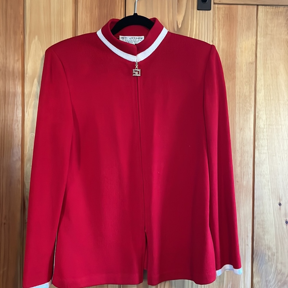 St. John by Marie Gray Vintage Red Sweater